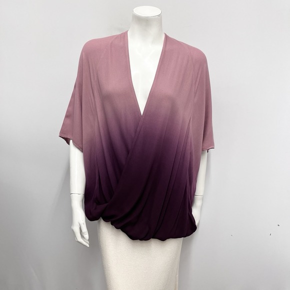 Young Fabulous & Broke Top NWT‎ $185.00 Pink Mauve Burgundy Ombre Size Large L - Picture 2 of 7